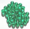 25 10mm Transparent Medium Green Round Glass Beads